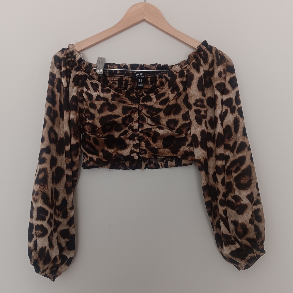 Privy Leopard Print Blouse